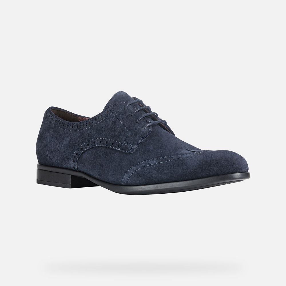 Sapatos Casuais Geox Homem Azul Marinho - Iacopo - HIZCK6978